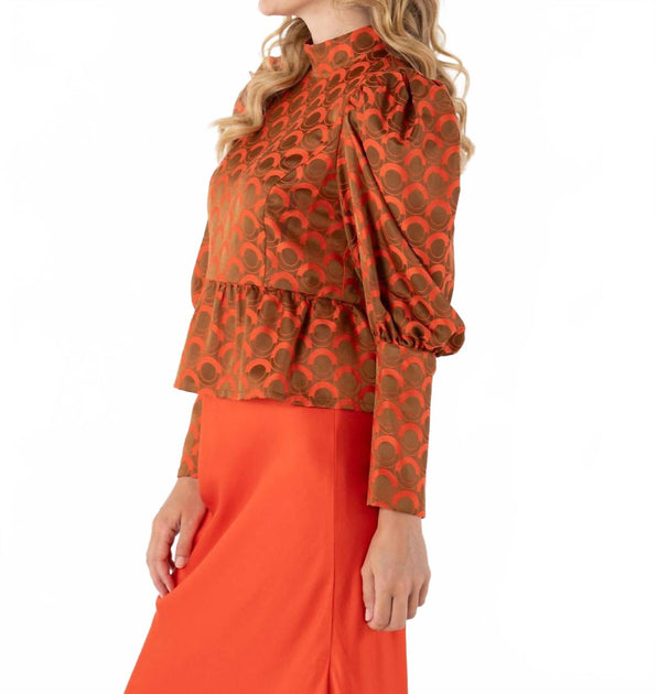Emily McCarthy Zoe Top Orange Medium 4