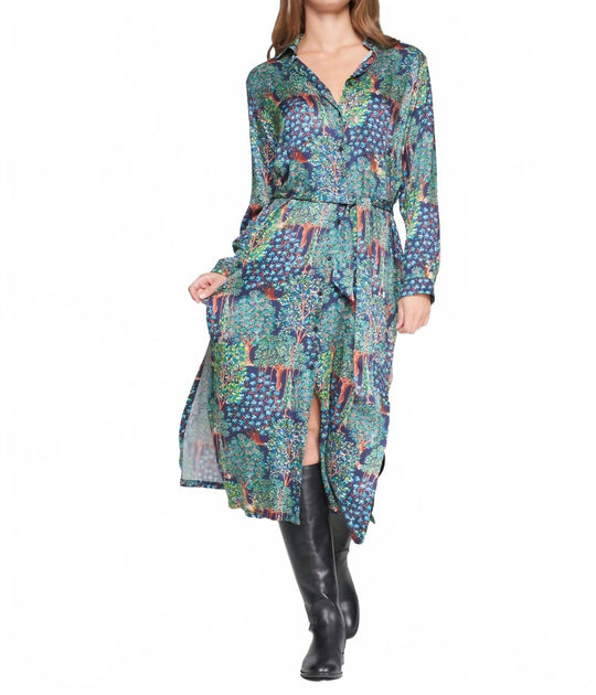 Vilagallo Woodland Print Dress Multi EU 38 2