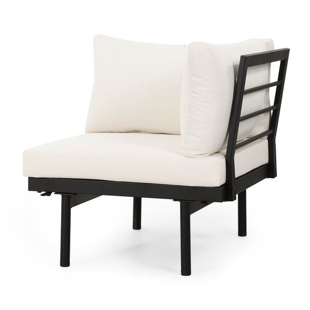 Streamdale Theo Corner Sofa And Coffee Table Set Black 4