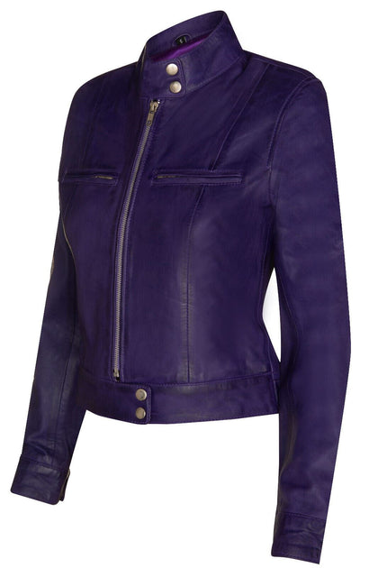 Infinity Watford Classic Leather Biker Jacket Black 5XLarge 4