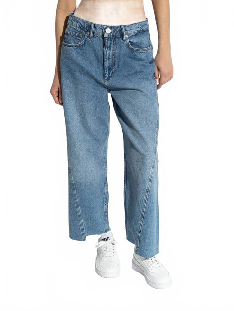 AllSaints Fox Mid-Rise Loose-Fit Ankle Jeans Blue 26 2