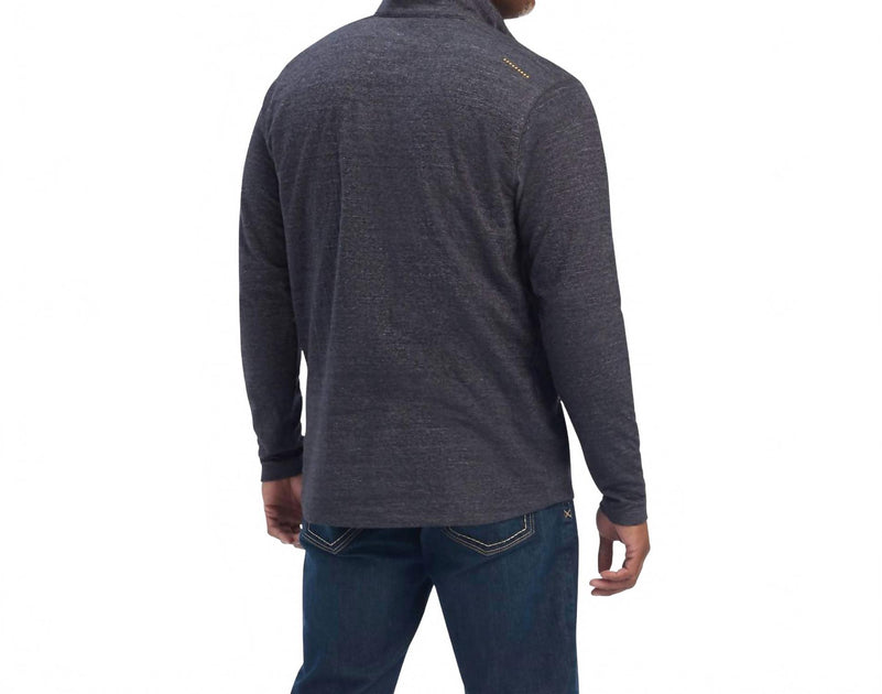 Ariat Rebar Foundation 1/4-Zip Shirt Grey Small 4