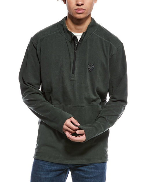 Ben Sherman Microfleece 1/4-Zip Pullover Grey XXLarge 2