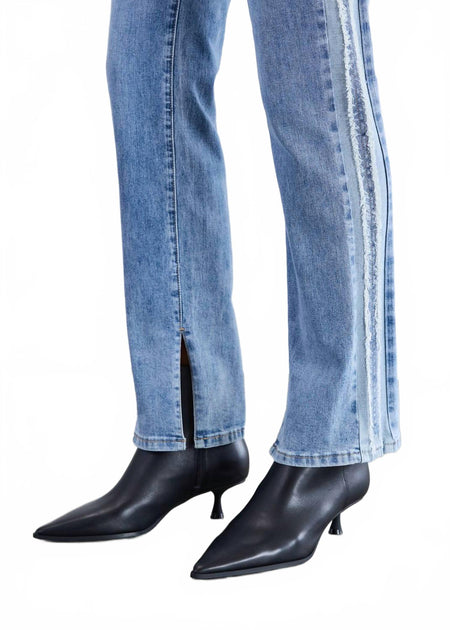FDJ Suzanne Straight Jeans mit Fransen 4