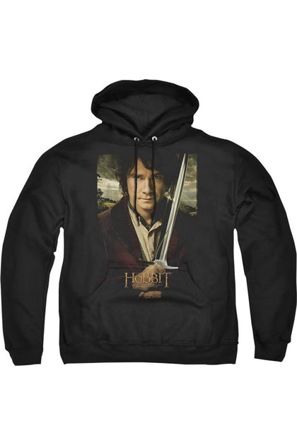 Gildan The Hobbit Baggins Poster Hoodie Black XLarge 2