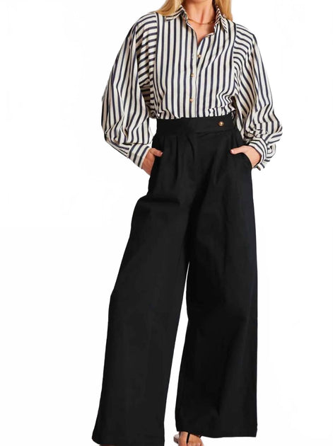 bishop + young Aly Dolman Sleeve Striped Top White Medium 2
