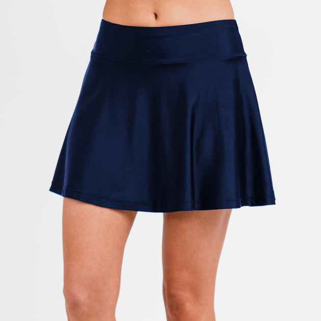 Calypsa Flowy Swim Skort Black 2X 2