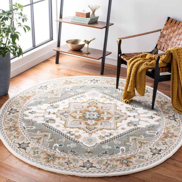 Safavieh HG625 Heritage Area Rug Ivory Light Blue 4