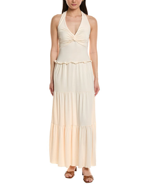 Moonsea Sleeveless Maxi Dress Brown Medium 2