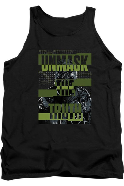 Gildan The Batman Unmask The Truth Tank Top Black XLarge 2