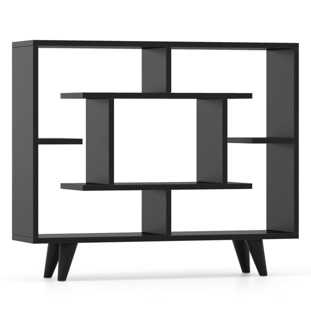 Hivvago Geometric Bookcase Black/White 3