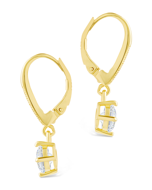 Sterling Forever Matilda Drop Earrings Gold 4