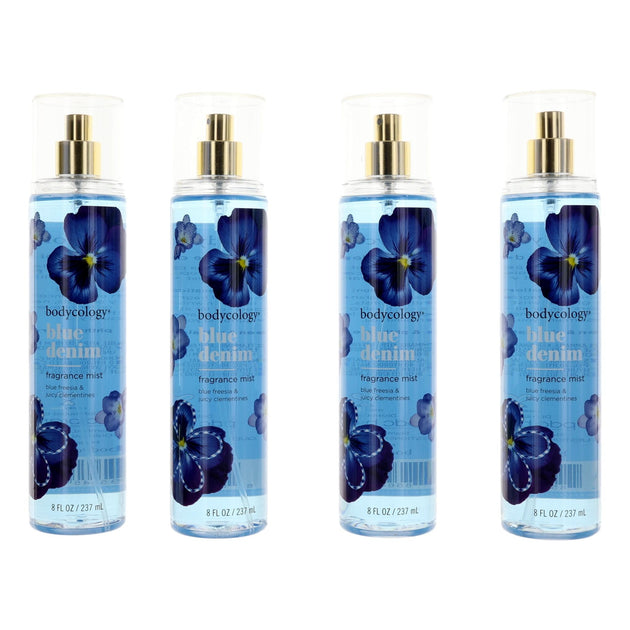 Bodycology Blue Denim Fragrance Mist 4 Pack 8 oz Multi 2