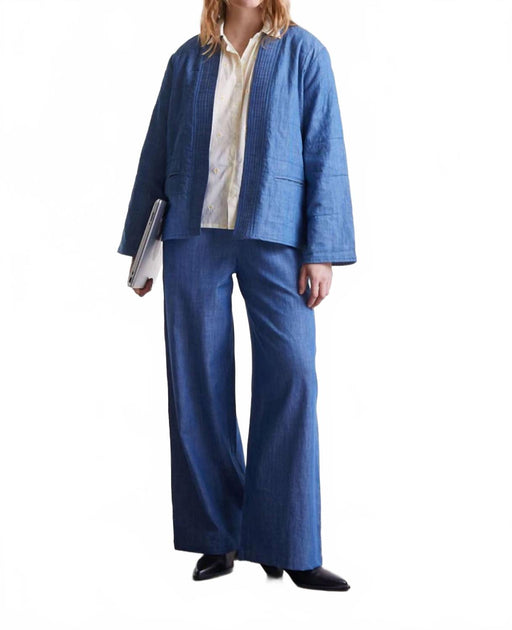 Compania Fantastica Chambray Kimono Jacket Blue Small 4