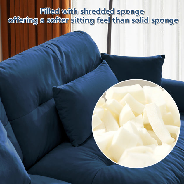 Streamdale U Shape Modular Sectional Sofa Blue 4