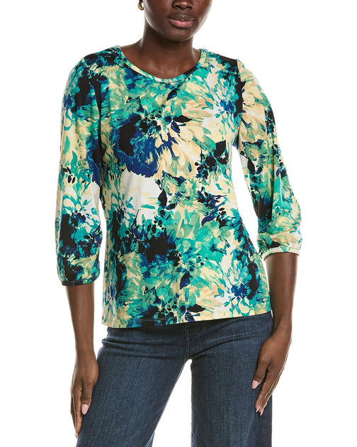 Jones New York Crewneck Top Multi Large 2