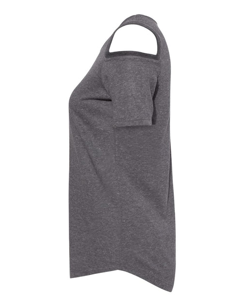 Boxercraft Women's Cold Shoulder T-Shirt Grey Small 4