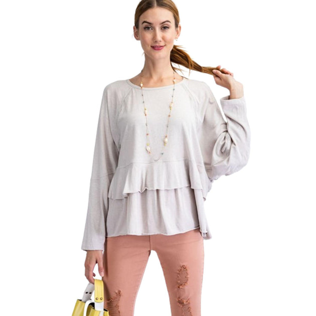 TRUEDAMES Tunic mit Spitzenverzierungen Beige Medium 2