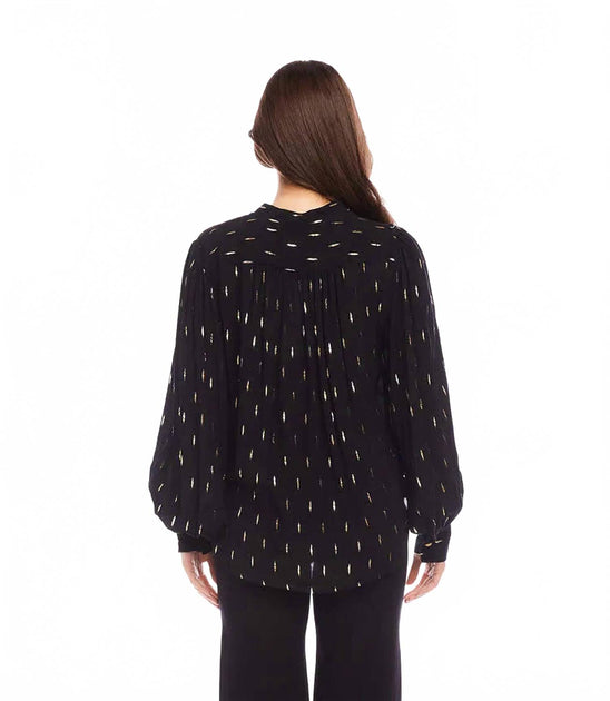 Karen Kane Shirred Sleeve Top 4