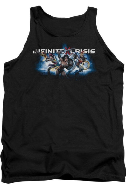 Gildan Infinite Crisis Ic Blue Adult Tank Top Black Medium 2