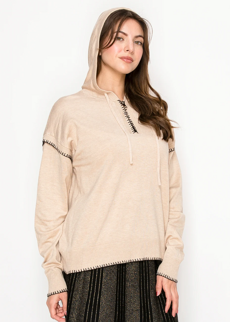 トップス Supreme Cable Hooded Sweater Oatmeal Supreme Cable Hooded Sweater 