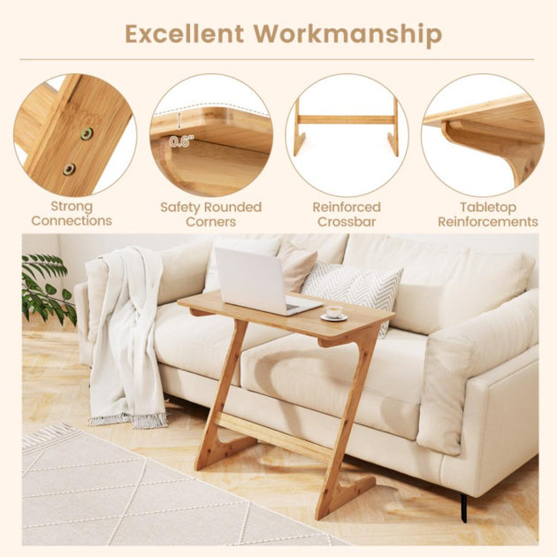 Hivvago Bamboo Side Table Natural 5