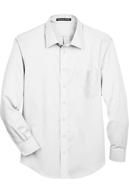 Devon & Jones Crown Collection Stretch Twill Dress Shirt White XSmall 2