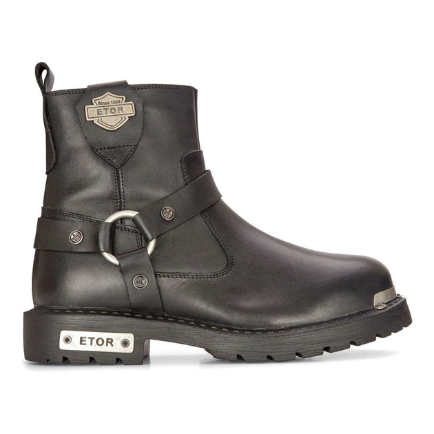 Infinity Men's Leather Military Boots Black EU 41 2