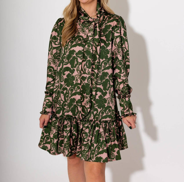 Ivy Jane Robe Col Noeud Vert Small 2