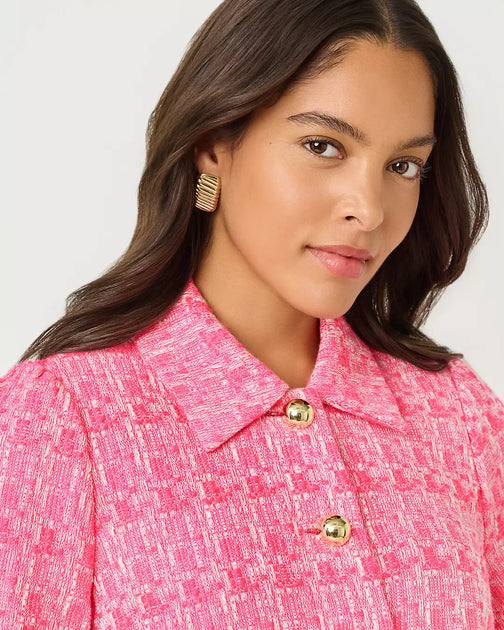 Lilly Pulitzer Marciana Boucle Jacket Multi US 16 4
