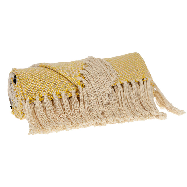 Hivvago Throw Blanket Yellow 3