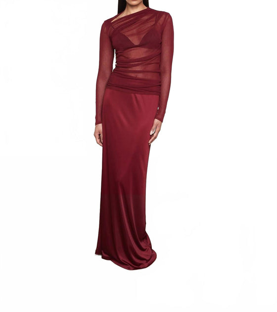 Enza Costa Slash Top Red XS 2
