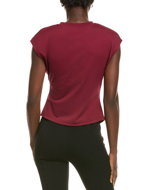 Gracia Gracia Draped T-Shirt Red Large 3