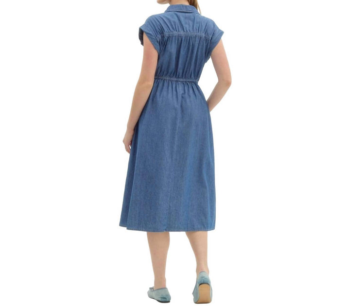entro Denim Dress Blue Small 3