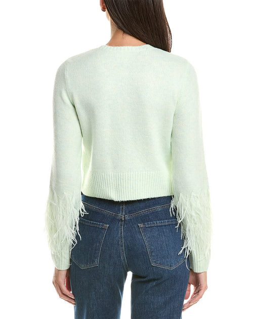 Cinq a Sept Briana Sweater Green XLarge 3