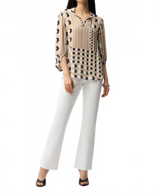Joseph Ribkoff Tunic Top Beige US 8 4