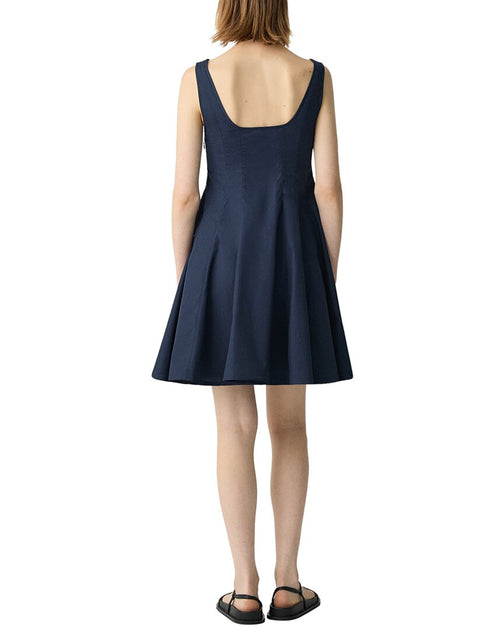 Theory Fit & Flare Kleid Blau US 12 3