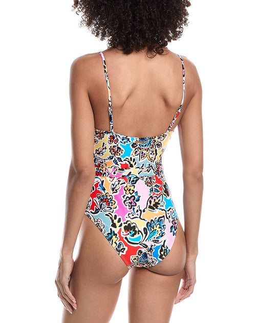Milly Rainbow Oasis Belted One-Piece Multi Medium 3