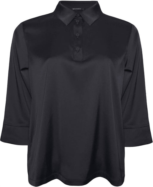 Insight Women's Satin Top Black XL 2