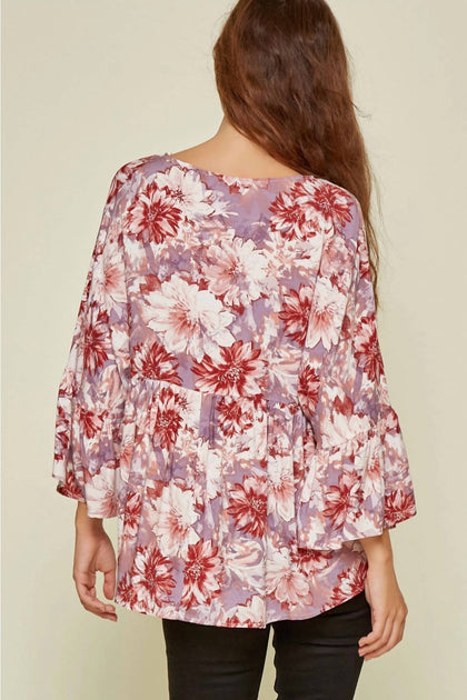 Andree By Unit Babydoll Blouse Pink Medium 3