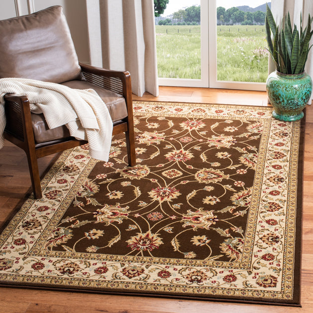 Safavieh Lyndhurst Teppich, Braun/Elfenbein 2