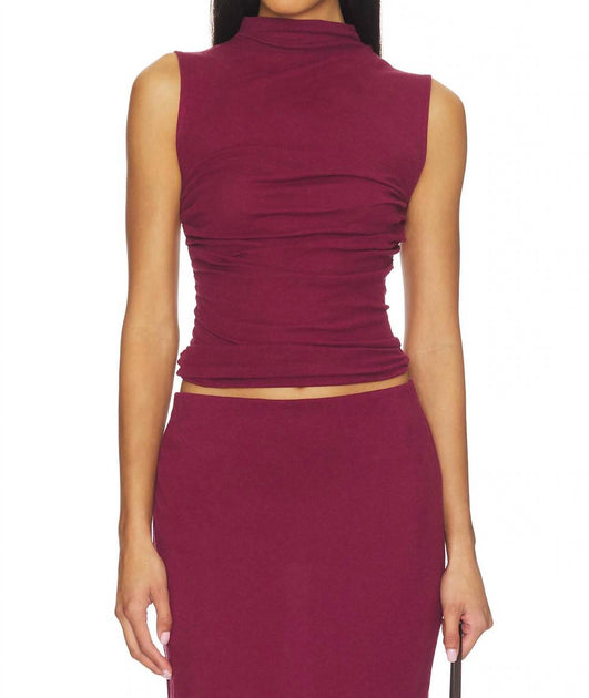 Enza Costa Twist Top Red Large 2