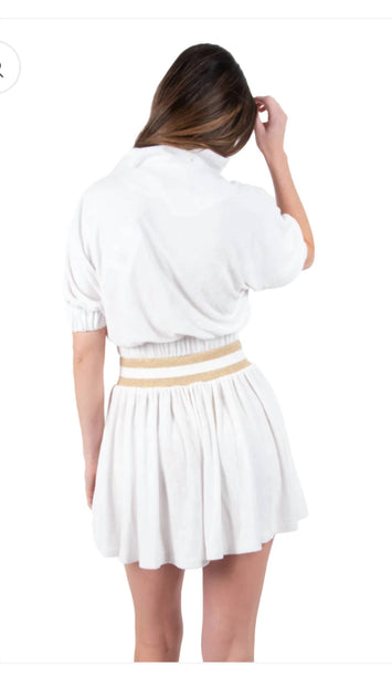 Emily McCarthy Poppy Crop Terry Cloth White Small 3
