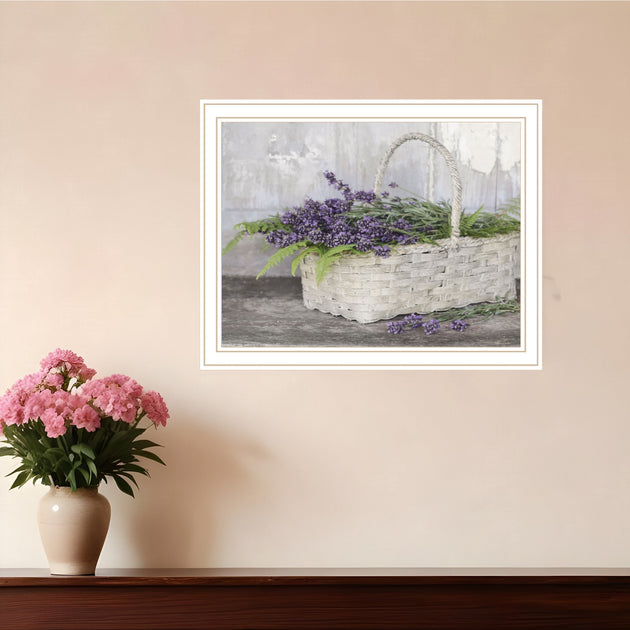Hivvago My Lavender White Framed Print Wall Art 2