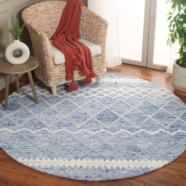 Tapis Safavieh GLM634 Bleu/Ivoire 4