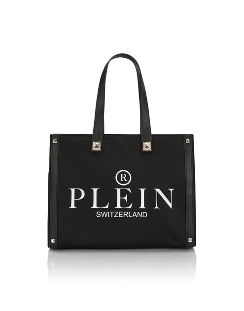 Philipp Plein Nylon Tote Bag Studs Black One Size 2