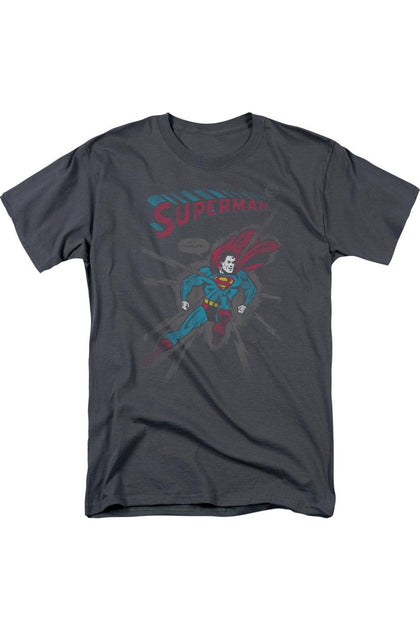 Gildan Superman It Tickles T-Shirt Grey Large 2