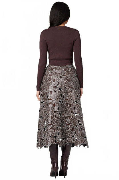 Toccin Zoe Cropped Cardigan Marron Large 3