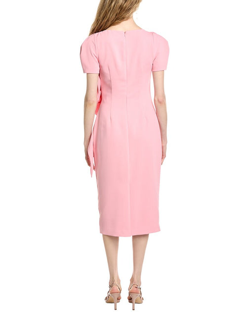 Badgley Mischka Side Bow Cocktail Dress Pink US 2 3