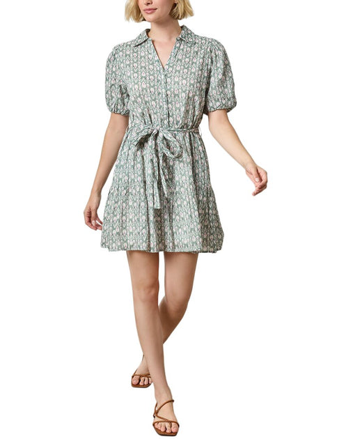 Lilla P Tiered Peplum Dress Blue Medium 2
